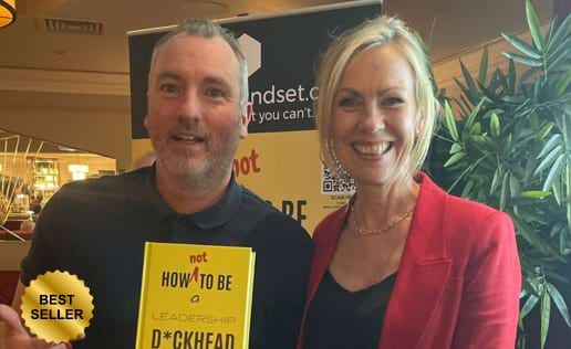 Karen Stanley & Steve Sallis at How not to be a leadershipD*ckhead book launch